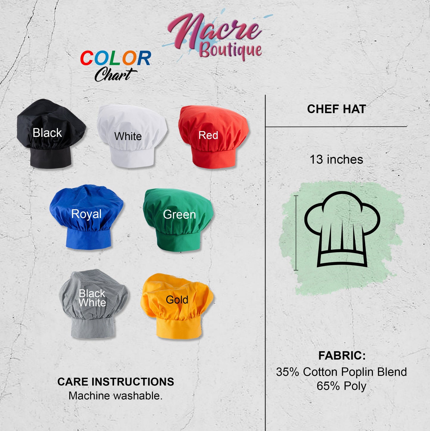 Personalized Embroidered Chef Hat, Custom Chef Hat, Adjustable Back Chef Hat, Add Your Name, Embroidered Chef Hat, Gift For Chef, Gift Chef