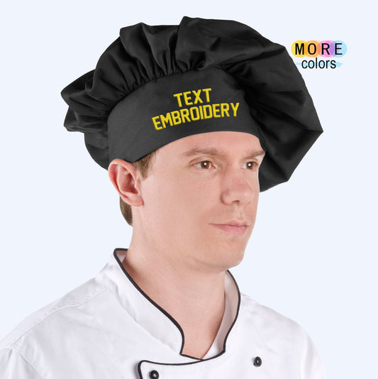 Personalized Embroidered Chef Hat, Custom Chef Hat, Adjustable Back Chef Hat, Add Your Name, Embroidered Chef Hat, Gift For Chef, Gift Chef