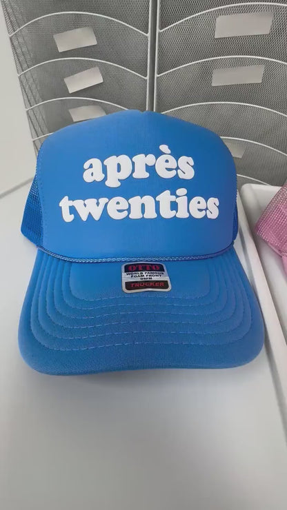 Apres Twenties Puff Print Trucker Hat, Apres Twenties Hat