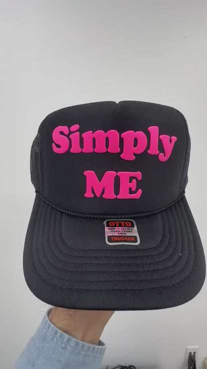 Simply Me Puff Print Trucker Hat, Simply Me Hat