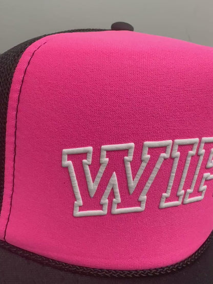 Wifey Trucker Hat, 3D Puff Print Wifey Hat, Bachelorette Party Hat, Anniversary Hat, Engagement Hat, Wedding Hat, Honeymoon Mesh Back Hat