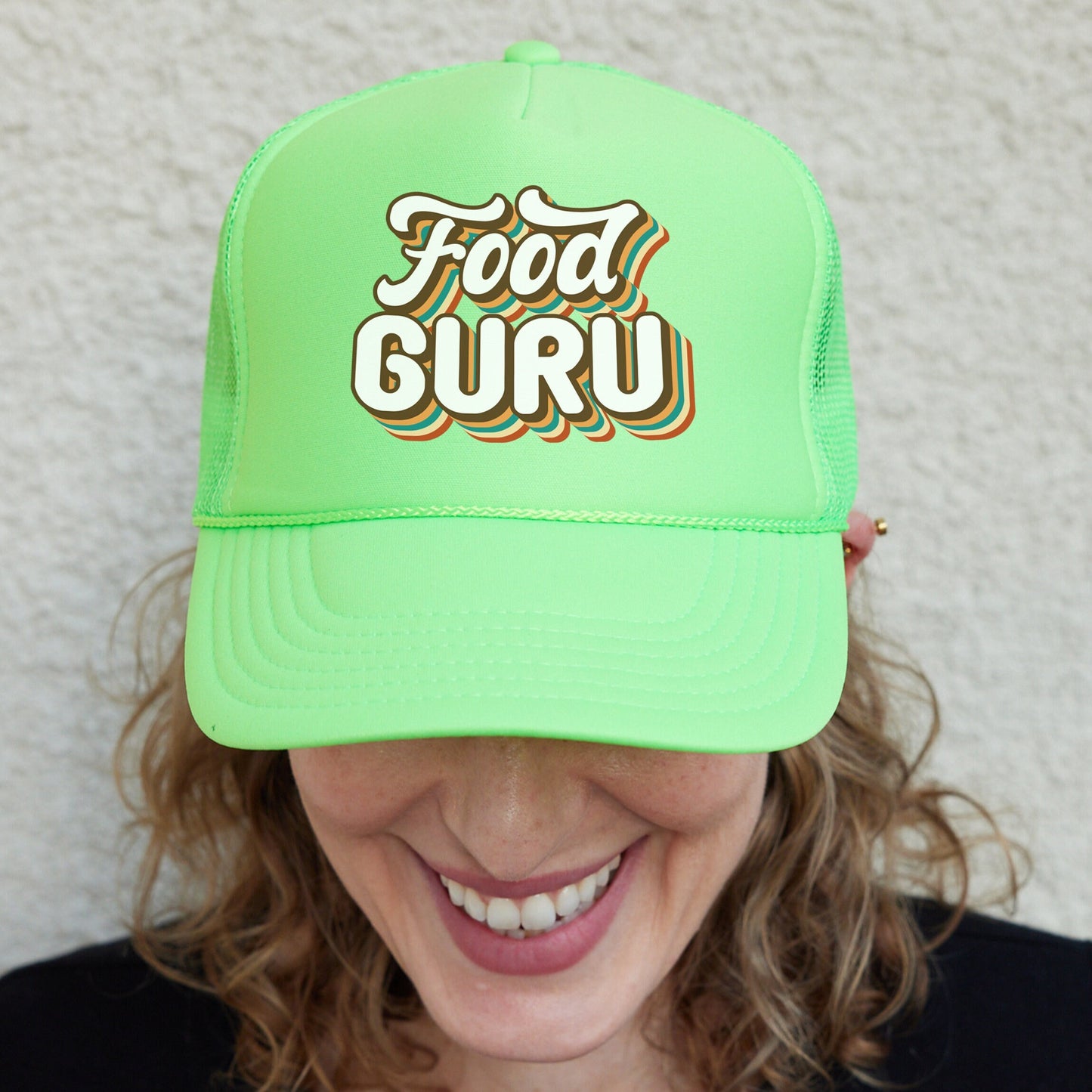 Food Guru Trucker Hats Chef Guru Baseball Caps, Gift For Chef, Nutritions Hats, Dietitian Trucker Caps, Mesh Back Trucker Hats