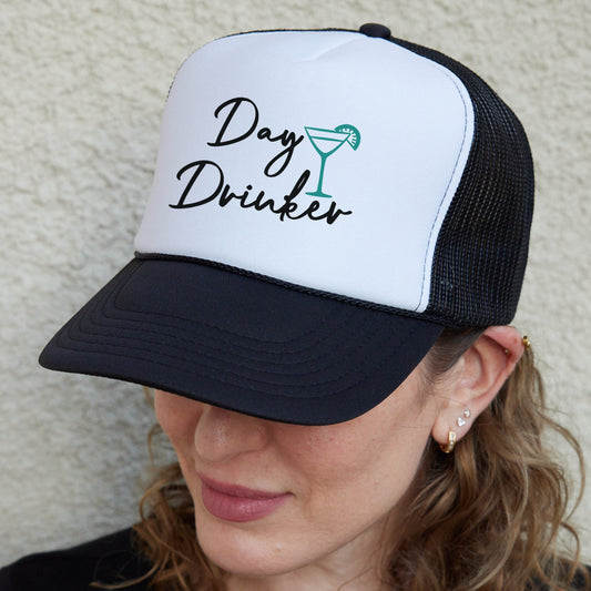 Day Drinker Trucker Hat, Sunday Friday Hat, Funny Drinking Hat, Trucker Hat, Baseball Cap, Weekend Party Hat, Weekend Trucker Hats