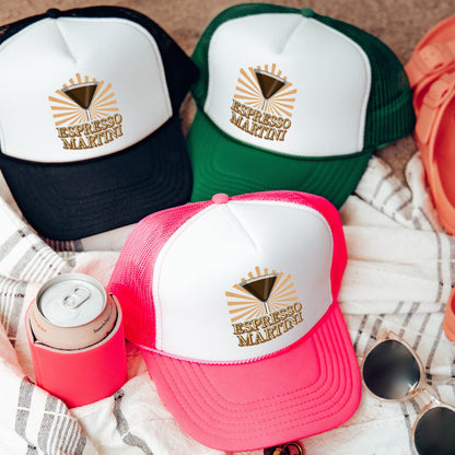 three hats and a can on a blanket