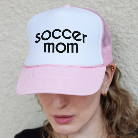 Soccer Mom Trucker Hat, Women's Soccer Hat, Soccer Mom Baseball Cap, Sports Mom Gift, Game Day Hat, Mom Baseball Hat, Soccer Mom Hat