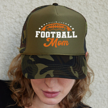 Football Mom Hat, Women's Football Hat, Football Mom Baseball Cap, Football Mom Gift, Gameday Hat, Mom Trucker Caps