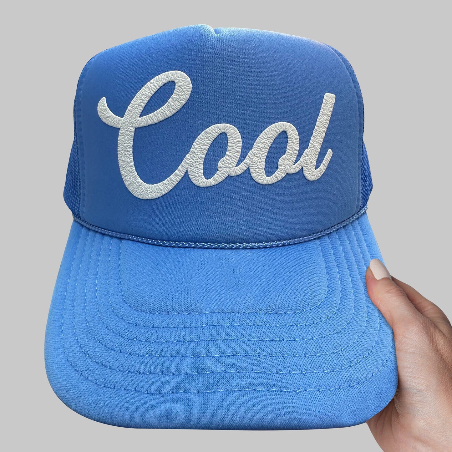 Cool Puff Print Trucker Hat, Cool Trucker Cap