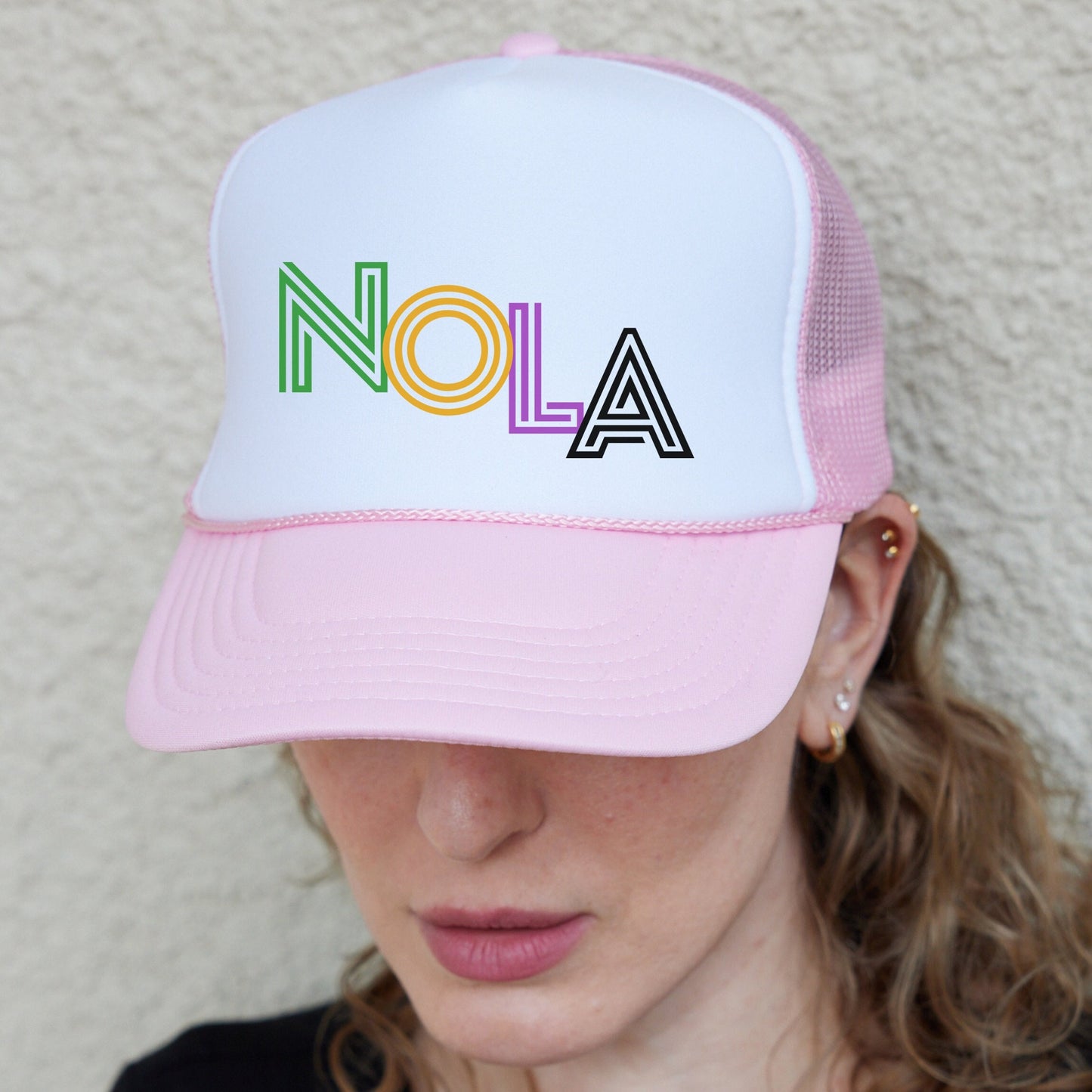 New Orleans Hat, Mardi Grass Hat, 504 Hat, NOLA Hat, Bachelorette Party Trucker Hat, Mardi Grass Cap, New Orleans Party, Louisiana State