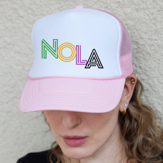 New Orleans Hat, Mardi Grass Hat, 504 Hat, NOLA Hat, Bachelorette Party Trucker Hat, Mardi Grass Cap, New Orleans Party, Louisiana State