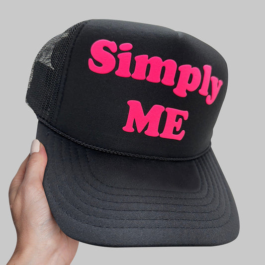 Simply Me Puff Print Trucker Hat, Simply Me Hat