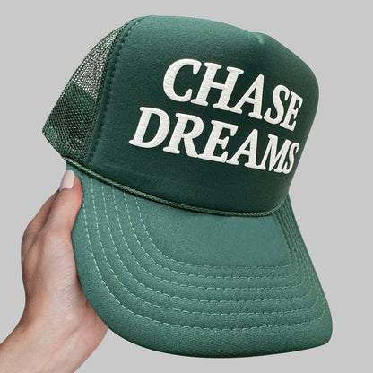 Chase Dreams Puff Print Trucker Hat, Chase Dreams Hat