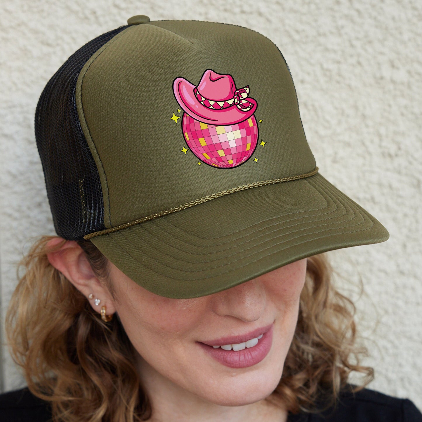 Disco Ball Trucker Hats, Weekend Party Hats, Western Party Hats, Concert Hats, Girls Night Hats, Disco Hats